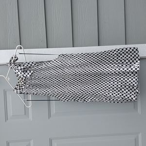 Black and tan poke a dot. Blouse